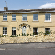 Mumford & Wood install sash windows to suit stone architecture