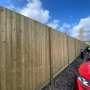 Jacksons Timber fencing for Morrisons supermarket