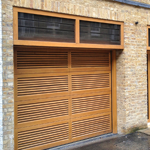 Rundum Meir doors with integrated vents offer fresh thinking for air flow in garages