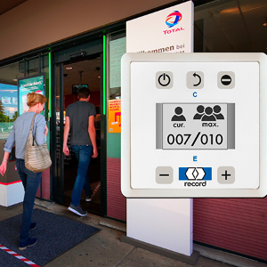 Control the number of people in your stores and offices with record uk