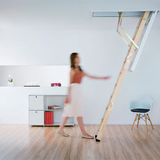 Cadet 3 wooden loft ladder specification available from NBS Plus