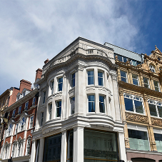 Mumford & Wood windows installed throughout New Bond Street in Mayfair