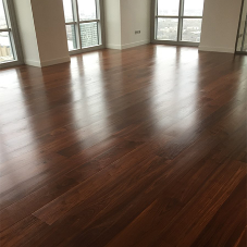 American walnut flooring for Canary Wharf developments