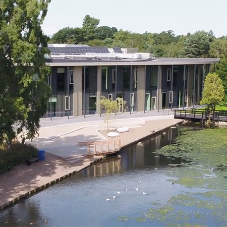 Performance concrete seating for Heriot-Watt University Campus