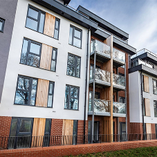 Profile 22 Optima windows fitted in contemporary new housing development