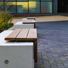 High Performance Concrete benches for University of Warwick