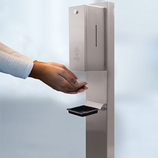 Encouraging hand hygiene with Franke sanitiser stations