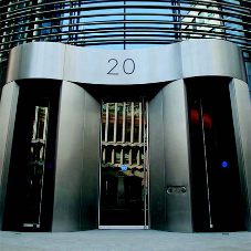 Circular Prestige doors were installed by Bauporte at 20 Gresham Street