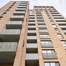 Metalcraft provide contemporary balustrades for Dunedin Road, Leyton