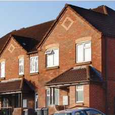 Profile 22 Optima casement windows used in refurbishment housing project