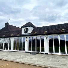 West Herts Golf Club's new BSF70 bi-fold doors provides stunning views