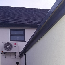 Home extension benefits from LG Air Source Heat Pump
