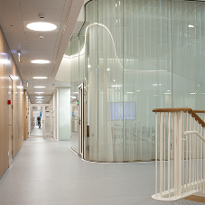 Altro walkway adds to simple and light aesthetics on campus