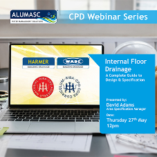Join Alumasc WMS new CPD webinar: ‘Internal Floor Drainage | A Complete Guide to Design & Specification