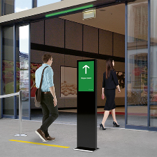 Hygienic pedestrian traffic control from TORMAX