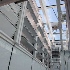 Smart automated louvres for natural and smoke ventilation