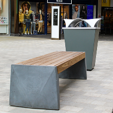 Selection of Artform Urban Street Furniture for Angel Central Shopping Centre