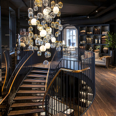 Stunning Junckers Black Oak Plank Flooring for Copenhagen Store