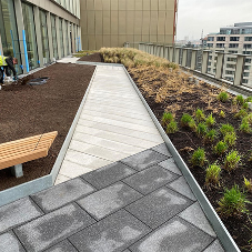 Amber Valley Stone is the chosen supplier for a Rooftop Garden in Kings Cross