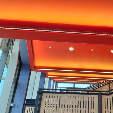 QIC ceiling trim provides perfect finishing touch for university’s stunning interior