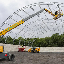 Poundfield Precast install 1,000 Betaloc blocks near Sevenoaks for Eurodome