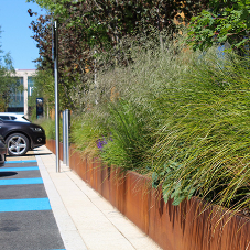 Selection of street furniture supplied to Fosse Retail Park