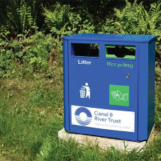 New Broxap Cast Iron Litter Bins supplied to Birmingham Canal & River Trust