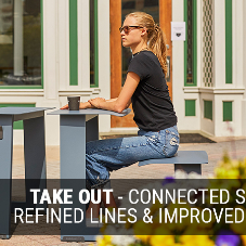 Take Out Table - Connected Seating With Refined Lines & Improved Versatility