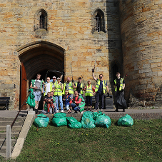 Newton Waterproofing litter picks for World Cleanup Day