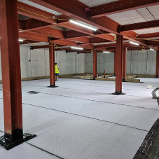 Basement waterproofing a visitors centre near London