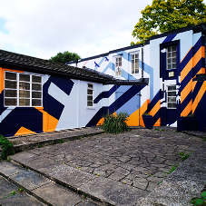 Lewisham School of Muralism Students Create a Mural for Pymmes Park