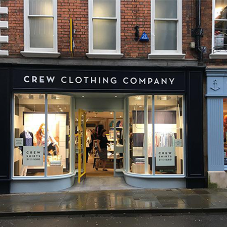 Brushed Oak Flooring in Shrewsbury Clothing Shop