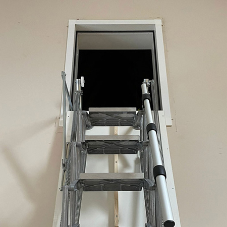Vertical Wall Access Ladder makes use of wasted loft space