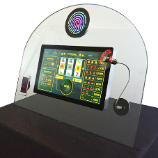 Futuristic glass technology powers transformative gaming machine concept