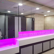Minimal, sleek design for St Anns shopping centre washrooms