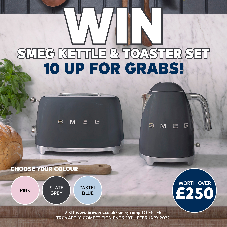 Win! 1 of 10 SMEG Kettle & Toaster Sets!