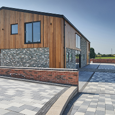 Tobermore provide premium paving for Orchard Barn