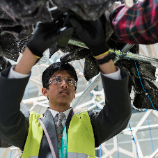 Roofing geotextile inspires students’ library design