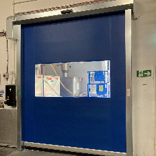 EFAFLEX High Speed Fabric Doors Used in Polymermedics Facilities