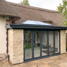 Guttercrest manufacture bespoke rainwater system to compliment extension