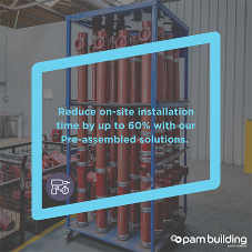 PAM Building’s pre-assembled solutions can save up to 60% of time spent on-site
