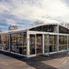 Kingsmead School in Staffordshire Installs Enclosed Dining Canopy