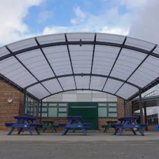 St Mary’s and St John’s CE School in Greater London Finds Dining Canopy