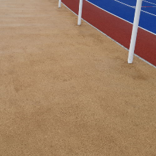 Coloured asphalt for sports stadium upgrade