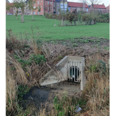 Headwalls in attenuation ponds