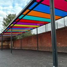 Lordship Lane Primary School in London Adds Playground Canopy