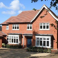 Land transformed into beautiful new build property