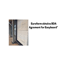 Euroform obtains BDA Agrement for Easyboard®