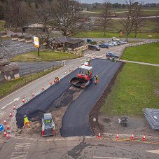 Asphalt supplied for a new car park at West Midland Safari Park