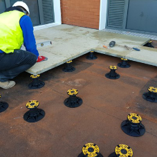 Paving pedestals, South London